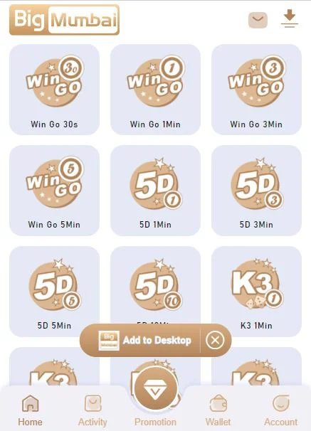 types of games in big mumbai game app